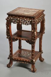 Inlaid Rosewood Stand